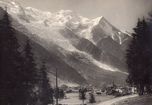 France Chamonix Mont Blanc Alpes old PZ Photo 1900