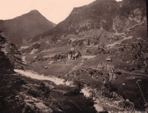 Wassen Gesamtubersicht Switzerland old Photo 1890