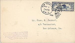 First Flight Airplane 1928 USA New York Atlanta Airmail
