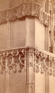 Amboise Castle Detall France old Mieusement Cabinet Card Photo 1880'