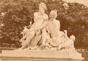 Paris Tuileries Garden Statue France old Photo 1880'