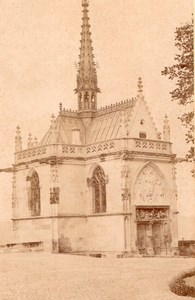 France Amboise Castle Chapel Old Cabinet Card Photo CC 1890