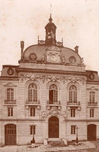 France Montdidier City Hall Old Cabinet Card Photo CC 1890