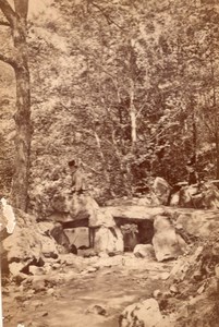 Belgium Spa Meyerbeer Promenade Old Cabinet Card Photo CC 1893