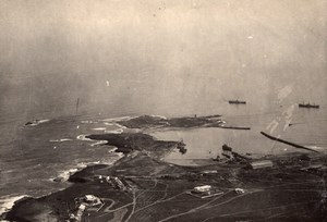 Fedhala Harbour Panorama Morocco old Aerial Photo 1920