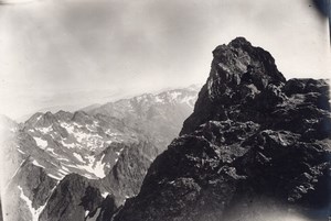 France or Switzerland Alpes Panorama Old Photo 1900