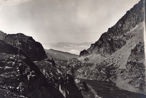 France or Switzerland Alpes Panorama Old Photo 1900