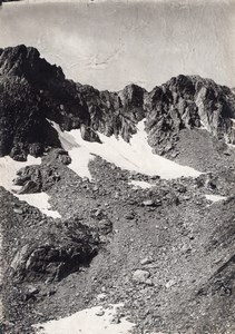 France or Switzerland Alpes Panorama Old Photo 1900