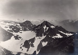 France or Switzerland Alpes Panorama Old Photo 1900