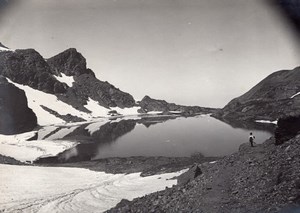 France or Switzerland Alpes Panorama Old Photo 1900