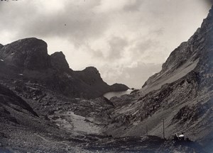 France or Switzerland Alpes Panorama Old Photo 1900