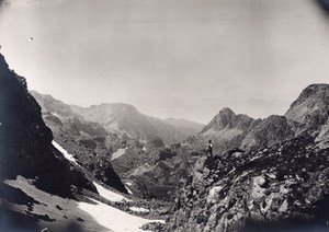 France or Switzerland Alpes Panorama Old Photo 1900