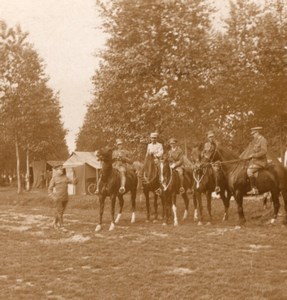 English Troops French Front WWI Stereo Photo 1918