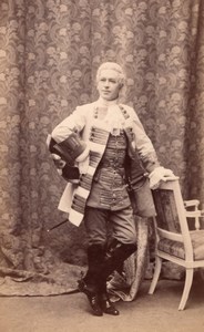 Man Full Dress Antique Fashion Belgium old Photo 1890