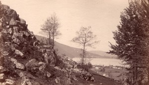 Roche du Reuss Switzerland Reuss Valley old Photo 1875