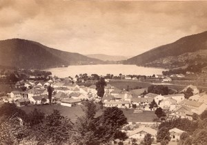 Small Lake Switzerland Reuss Valley old Photo 1875