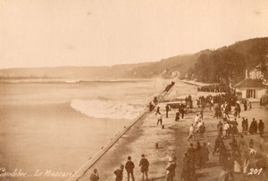 France Caudebec le Mascaret Seaside Plage old Photo 1880