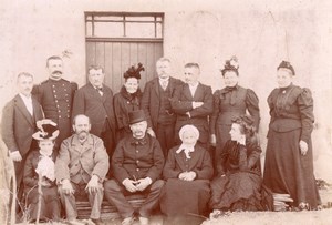 France Family Group Fashion Old Photo 1900