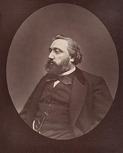 Politician Leon Gambetta France Old Carjat Photo 1875