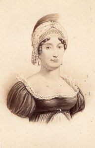 Laetitia Ramolino French Historic CDV old ND Photo 1870