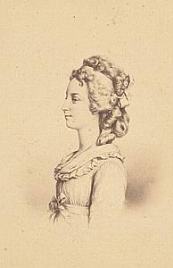Miss Marie Therese History France Old CDV Photo 1865