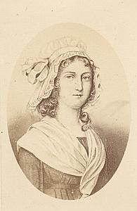 Charlotte Corday History France Old CDV Photo 1865
