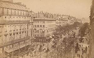Boulevard des Italiens Paris France old CC Photo 1875