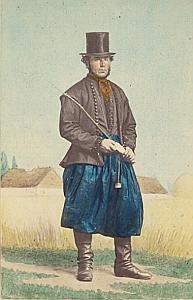 Amager Traditional Fashion hand colored Photo 1870