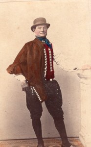 Vierlander Traditional Fashion hand colored Photo 1870