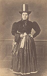 Germany Glotterthal Traditional Fashion old Photo 1870