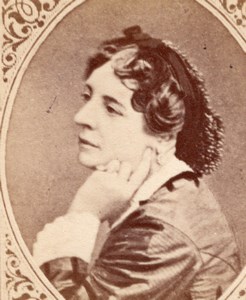 Actress Star Veuve Dejazet France old CDV Figaro 1875