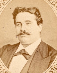 Writer Journalist Chabrillat France old CDV Figaro 1875