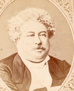 Writer Alexandre Dumas Pere France old CDV Figaro 1875