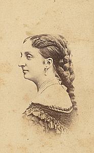 Countess of Paris France old Jacotin CDV Photo 1870