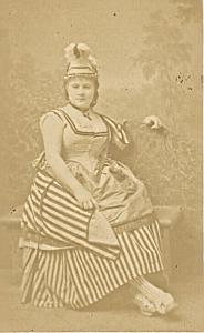 French Actress Delphine Baron old CDV Photo 1870