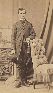 Fashion Second Empire Man France Old CDV Photo 1865