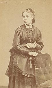 Fashion Second Empire Woman Marseille CDV Photo 1865