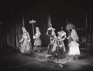 Indian Dance Ballet Theater Paris Bernand Photo 1955