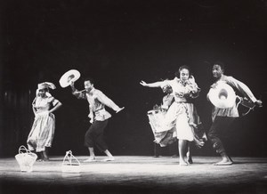Haiti Vodou Voodoo Dance Ballet old Bernand Photo 1955