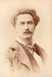 Opera Tenor Bacque Autograph France Old Cabinet Card Photo CC 1880