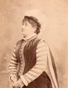 Opera Singer Royard France Old Cabinet Card Photo CC 1880