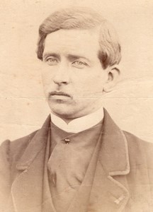 Young Man Monsieur de France Old Cabinet Card Photo CC 1860