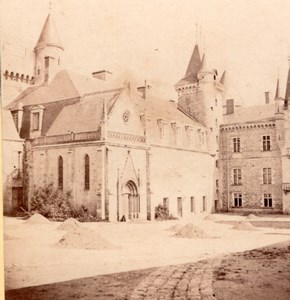 Château de Bourbon Busset Vichy Couton Stereoview 1865