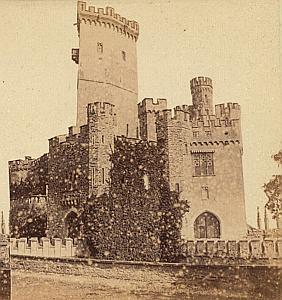 Andernach Stolenfeld Castle Old Stereoview Photo 1865