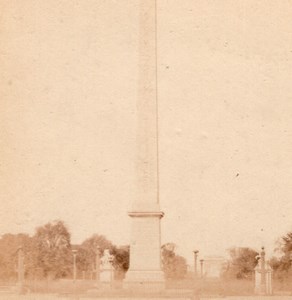 Concorde Place Paris France Old Stereoview Photo 1865