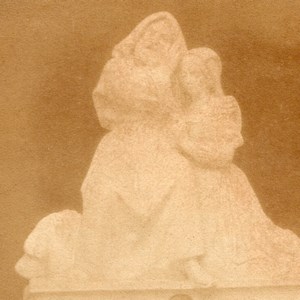 Confession Sculpture France Old Stereoview Photo 1865