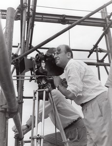 JP Melville Studio Film Photo at Work Paris France 1960