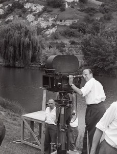 JP Melville Studio Film Photo at Work Paris France 1960