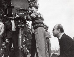 JP Melville Studio Film Photo at Work Paris France 1960