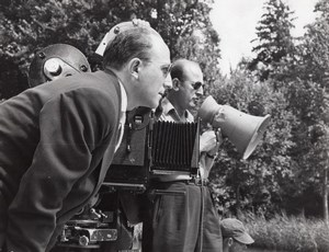 JP Melville Studio Film Photo at Work Paris France 1960